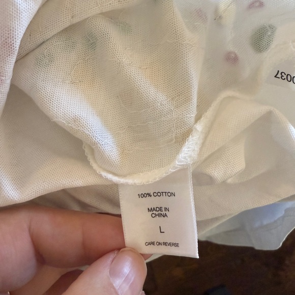 New York & Co Soho NWOT White Tee with Colorful Sequins - Picture 6 of 6